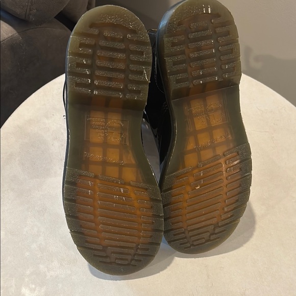 Dr. Martens Black Combat Boots with Patent Leather - Picture 6 of 6